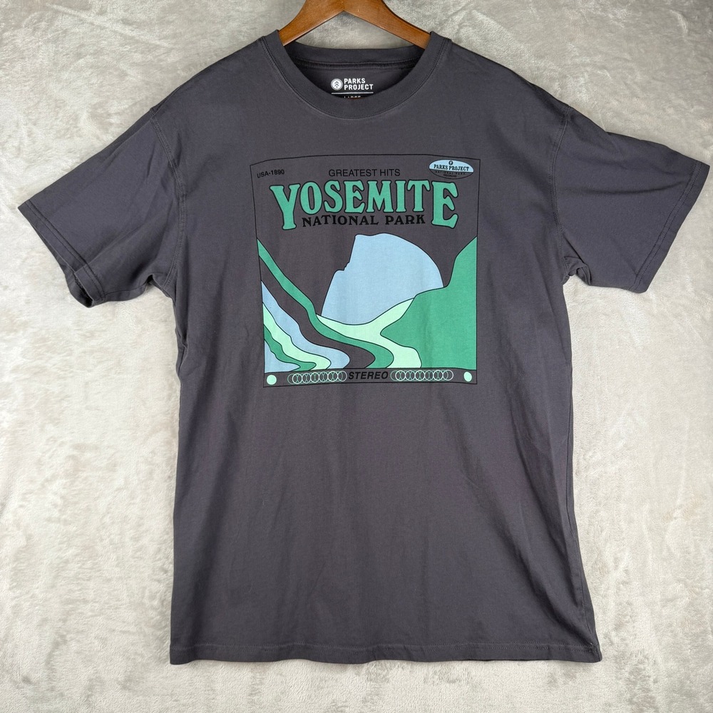 Parks Project Yosemite National‎ Park Greatest Hits T-Shirt Mens Large Charcoal